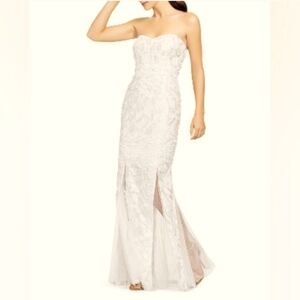 Elegant Ivory Strapless Dress